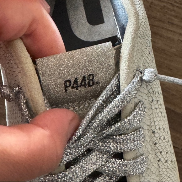 P448 jack leather suede snake print sparkle size 41 - Picture 6 of 13